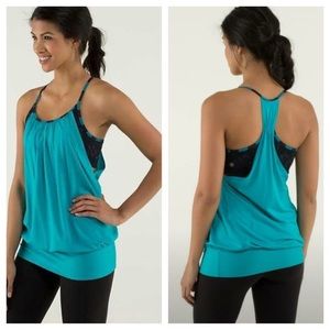No Limit Turquoise Tank Lululemon